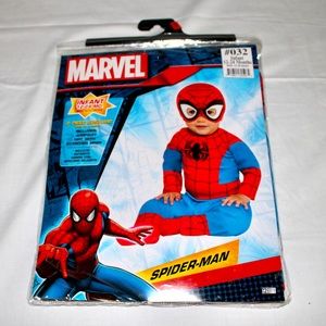 Marvel Spider-Man Muscle Suit Halloween Costume Infant 12-24 Months Spider Man